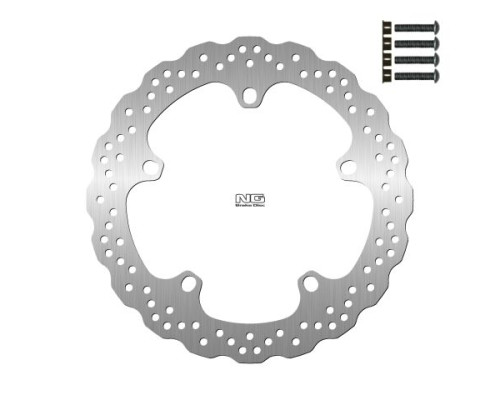 Ng передній гальмівний диск bmw r 1200 gs/adv '13-'18, r 1250 gs/adv '19-'22, r 1300 gs '22, (320x181x4.8mm) (5x14.0mm) хвиля (комплект двох великих гальмівних дисків з перехідниками)