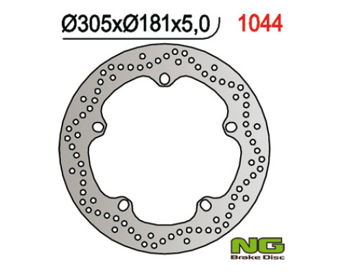Передній гальмівний диск bmw r 850gs '99-'07/1100gs '94-'01/1150/1200gs '04-'18, f750 gs '18-'22, f850 gs '19-'22, r1250gs '19-'22, r1300gs '22 (305x181x4.8)