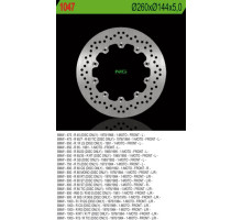 Диск передній гальмівний bmw r45/60/65/75/80/90/100 (260x144x5) 10 отворів д.5