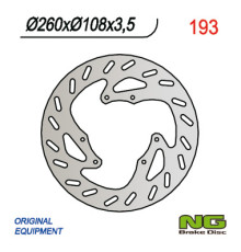Ng передній гальмівний диск derbi 50/125 газ газ 125-450 (260x108x3.5)