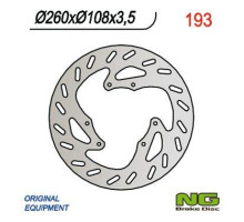 Ng передній гальмівний диск derbi 50/125 газ газ 125-450 (260x108x3.5)