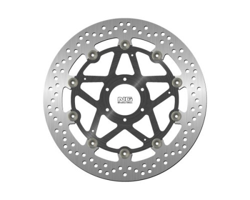 Диск гальмівний передній ducati monster 696 '08-14, st3/st4 '03-07 (320x64x5mm) (6x8.5mm) плаваючий (алюмін. центр)