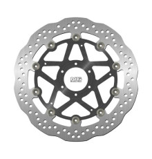 Диск гальмівний передній ducati monster 696 '08-14, st3/st4 '03-07 (320x64x5mm) (6x8.5mm) хвиля плаваюча (алюмін. центр)