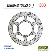 Ng передній гальмівний диск газ газ 125 94-99 (260x108x3.5)