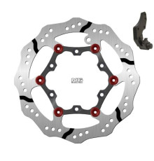 Ng передній гальмівний диск gas gas ec 125/200/250/300 '99-15 (270x108x3mm) (6x6.5mm) хвиля плаваючий з адаптером