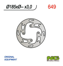 Ng передній гальмівний диск gas gas txt 50 (04-09), 80 (04-08), 125/250 (03) (185x-x3)