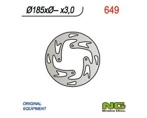 Ng передній гальмівний диск gas gas txt 50 (04-09), 80 (04-08), 125/250 (03) (185x-x3)
