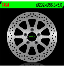 Ng гальмівний диск передній harley davidson 750/883/1200/1340/1450/1584/1600 (292x56.3x5) (5x8.5mm)