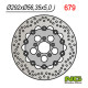 Ng гальмівний диск передній harley-davidson 883/1200/1340/1450/1584/1690/1802 плаваючий (292x56.3x5) (5x8.5mm)