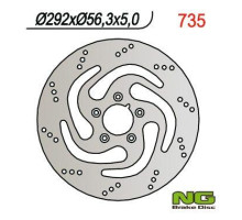 Диск гальмівний передній harley-davidson 883/1200/1450/1584/1690/1340 (292ммx56,3ммx5мм) (5x8,5мм)
