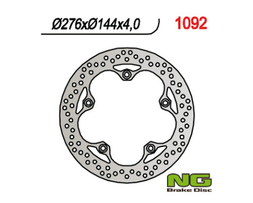 Диск гальмівний передній honda cbf 250 '04-'09, cbr 125r '12-'17 (276x144x4) (5x10,5mm)