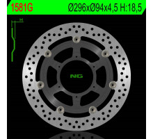 Ng передній гальмівний диск honda cbf 600 abs '08-11, cbf 1000 abs '06-16, cbr 250 abs '11-16, cbr 300r abs '14-20 (296x94x4.5) (алюмін. центр) - замінює ng1149