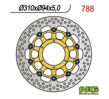 Ng передній гальмівний диск honda cbr 1000 rr 04-05, cb 1300 01-10 (310x94x5) (6x65mm) cbr 600rr 03-08, cb 1000r 08-16, ctx 1300 14-16 floating