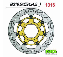 Ng передній гальмівний диск honda cbr 1000 rr '06-'07, vtr 1000 sp1/sp2 '00-'04 (320x94x4.5mm) (6x6.5mm) плаваючий
