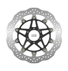 Ng передній гальмівний диск honda cbr 1100 xx '99-'04, x-11 '00-'03, cb 1300 '01-'02 (310x62x5mm) (6x6.5mm) aluminum center wave floating (алюмін. центр)