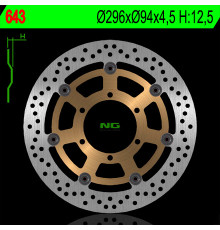 Диск передній гальмівний honda cbr 600f '01-'10, cb 900f 02-07 vtx 1800c '01-08 (296x94x4.5) (6x6.5mm)