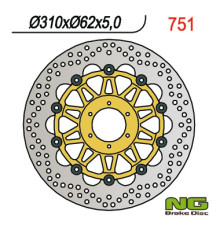 Диск передній гальмівний honda cbr 900 98-99 (310x62x5) (6x6.5mm) плаваючий