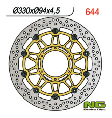 Ng передній гальмівний диск honda cbr 900/929/954 rr 00-03 (330x94x4.5) плаваючий