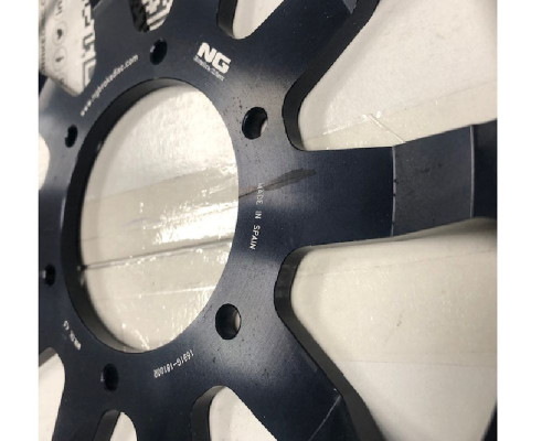 Передній гальмівний диск honda cbr1000rr '09-19 (320x74x5mm) (6x6.5mm) плаваючий (алюмін. центр) - дрібні подряпини