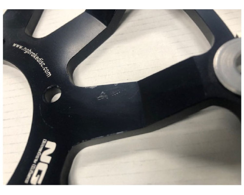 Передній гальмівний диск honda cbr1000rr '09-19 (320x74x5mm) (6x6.5mm) плаваючий (алюмін. центр) - дрібні подряпини