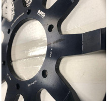 Передній гальмівний диск honda cbr1000rr '09-19 (320x74x5mm) (6x6.5mm) плаваючий (алюмін. центр) - дрібні подряпини