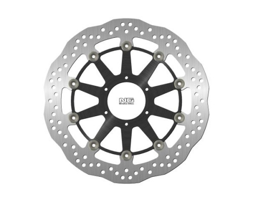 Диск передній гальмівний honda cbr1000rr '09-19 (320х74х5мм) (6х6.5мм) хвиля плаваюча (алюмін. центр)