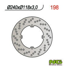 Ng гальмівний диск передній honda cr 125/250 (89) (240x118x3)