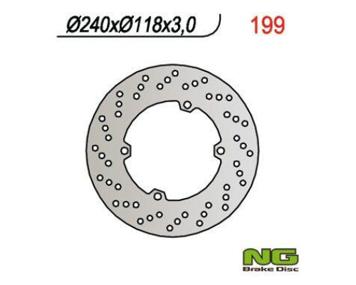 Ng гальмівний диск передній honda cr 125/250 (90) (240x118x3)