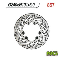 Ng передній гальмівний диск honda cr 125/250, crf 250/450 02-14 (240x101x3) турбіна