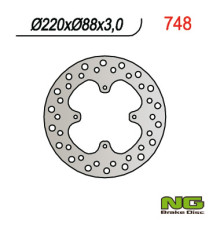 Ng гальмівний диск передній honda cr 80 86-95 (220x88x3)