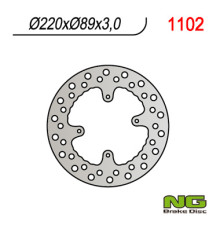 Диск гальмівний передній honda cr 80/85,crf150r '07-'21 (220x88x3)(4x6,50mm)