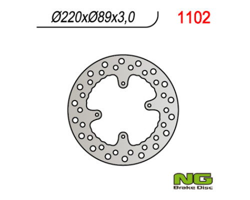 Диск гальмівний передній honda cr 80/85,crf150r '07-'21 (220x88x3)(4x6,50mm)