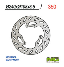 Диск передній гальмівний honda crf 250l 12-20, yamaha dt 50r 03-08 (240x108x3.5)