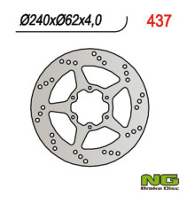 Ng гальмівний диск передній honda crm 125 90-99 (240x62x4) (6x10,5mm)