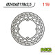 Ng передній гальмівний диск honda crm 125, xlr 125, xr 250/600 (240x118x3.5)