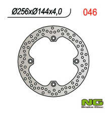Передній гальмівний диск honda xl 600v transalp '97-'99, nx 650 dominator '88-'04, xr 650l '93-21, cb450s 85-89 (255x144x4mm) (4x10,5mm)