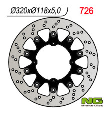 Диск гальмівний передній honda xr 250/400/650 (supermoto)(320x118x5mm)(4x6.5mm)