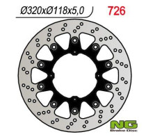 Диск гальмівний передній honda xr 250/400/650 (supermoto)(320x118x5mm)(4x6.5mm)