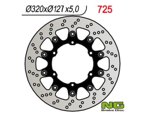 Передні гальмівні диски husaberg fs 650 '05-'08, fs 450 '15-'17, supermoto 701 '15-'17, ktm duke 620 / 640 '94-'02, lc4 640 adv '01-'02, lc4 660 smc '05-'08, sm 690 '07-'0 8, smc 625 / 690 '04-&#