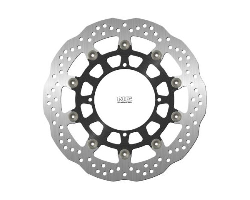 Диск передній гальмівний husqvarna nox570 '01-03, sm510/610 '05-10, smr630 '05-13 (320x120x5mm) (4x8.5mm) хвиля плаваюча (алюмін. центр)