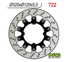 Диск гальмівний передній husqvarna supermoto (діаметр 320мм) плаваючий (320х120х5)