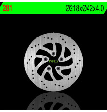 Передній гальмівний диск italjet jackpot 125 01, jupiter 125 02, millenium 125 00-02 (5х6,5 мм)