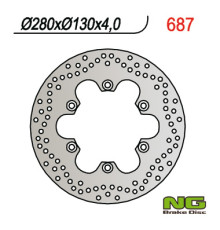 Диск гальмівний передній kawasaki er 5, gpz 750/ 900 (280x130x4.5) (6x10.5mm)