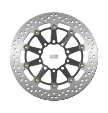 Ng передній гальмівний диск kawasaki er6 f/n, zx 10r 04-15, zx6r 05-16, kle 650 versys 07-15, z 750 (300x80x5mm) (5x10,mm) плаваючий (алюмін. центр,чорний)