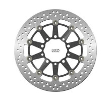 Ng передній гальмівний диск kawasaki er6 f/n, zx 10r 04-15, zx6r 05-16, kle 650 versys 07-15, z 750 (300x80x5mm) (5x10,mm) плаваючий (алюмін. центр,чорний)