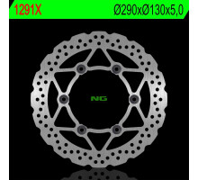 Ng передній гальмівний диск kawasaki ex 250r ninja 07-14 (290x130x5) (6x10,5mm) хвиля
