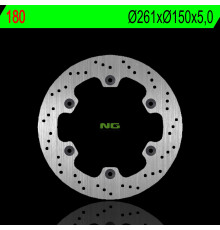 Ng гальмівний диск передній kawasaki gpx 250 r '88-90 (261x150x5.0mm) (6x10.5mm)