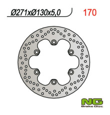 Ng передній гальмівний диск kawasaki gpz 500 s (90-03), gpz 900r, gpz600/750/900 (271x130x5) (6x10,5mm)