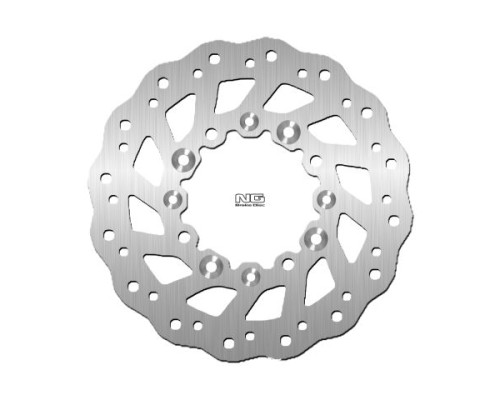 Ng передній гальмівний диск kawasaki kdx 125/250 '92-14, klx650 '93-14 (250x100x3mm) (4 отвори) хвиля