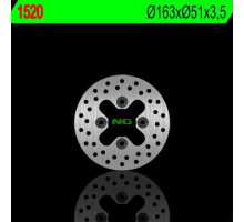 Диск передній гальмівний kawasaki kfx 450r '08-'14, ksv 700 (163x51x3.5) (4x10.5mm)